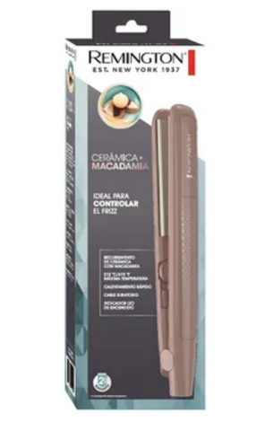 Plancha Remington Cerámica con Macadamia. Ref: S6300