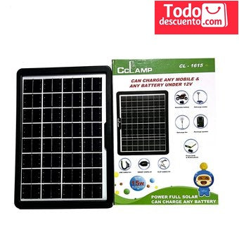 Cargador Solar portátil de Celulares y Tablets de 15W Ref.  CL-1615
