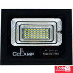 Reflector Led 50w Solar Luz Blanca con Control Cclamp Ref. CL-730s