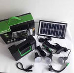 Panel Kit Solar Con Radio, Bombillos y Cargador  GDLITE-10