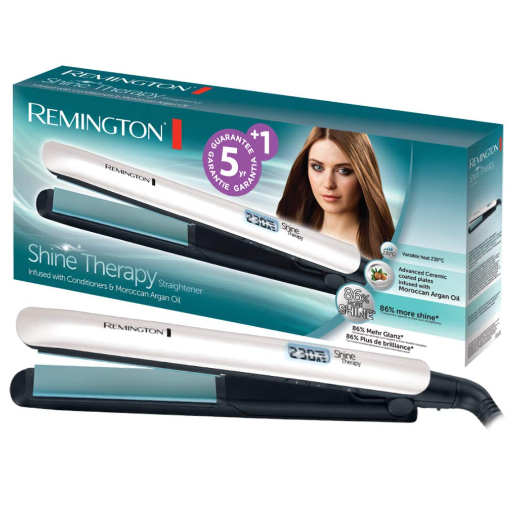 Remington Shine Therapy Pro Plancha de Pelo con Revestimiento de